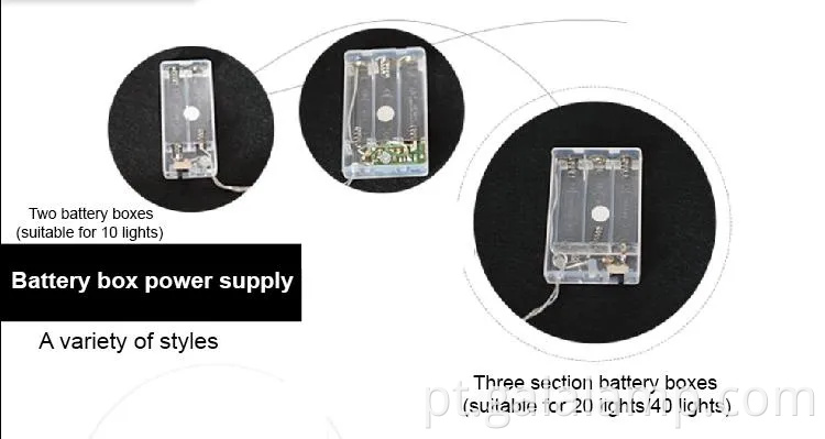 Luzes de fadas lideradas por pinho encantadoras para decoração de férias